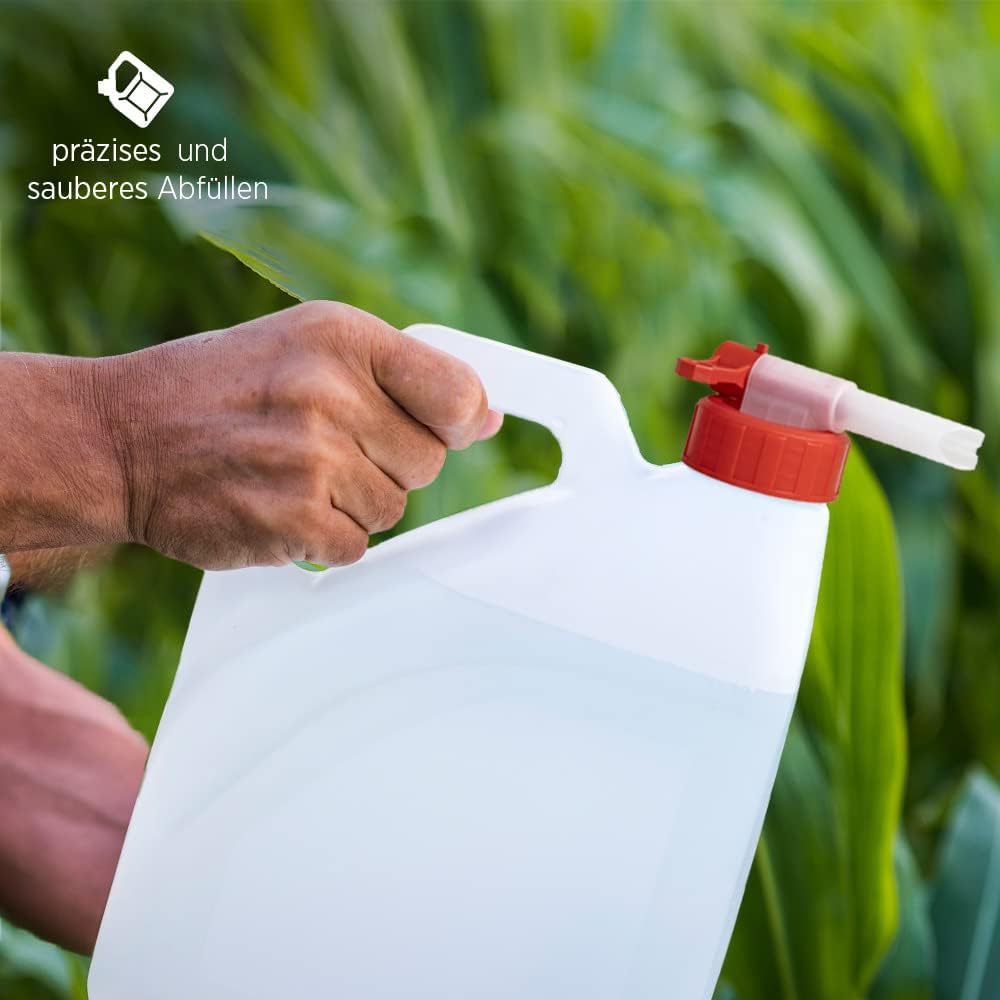 BiOHY Grifo dosificador DIN 45 (3 piezas) | Grifo para bidón | Caño/Grifo dosificador adecuado para bidones de 5/10 litros con rosca DIN 45 (Auslaufhahn)