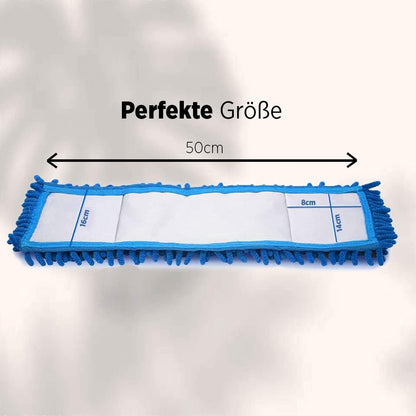 BiOHY Mopa | Mopa de chenilla | Mopa de microfibra azul 50 cm (individual) | Ideal para limpiar superficies delicadas y lisas (Mopp)