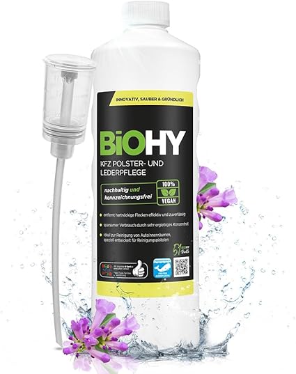 BiOHY limpiador tapicería y piel de coche
