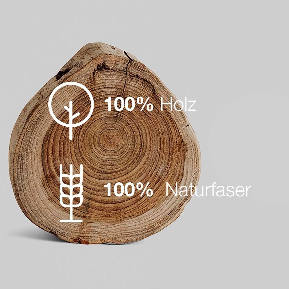 BiOHY Cepillo de Cocina de Madera de Haya y Fibra (Individual), Cepillo de Madera Lavar y Limpiar Platos, Cepillo de Cocina con Cabezales Intercambiables, Fabricado en Alemania,