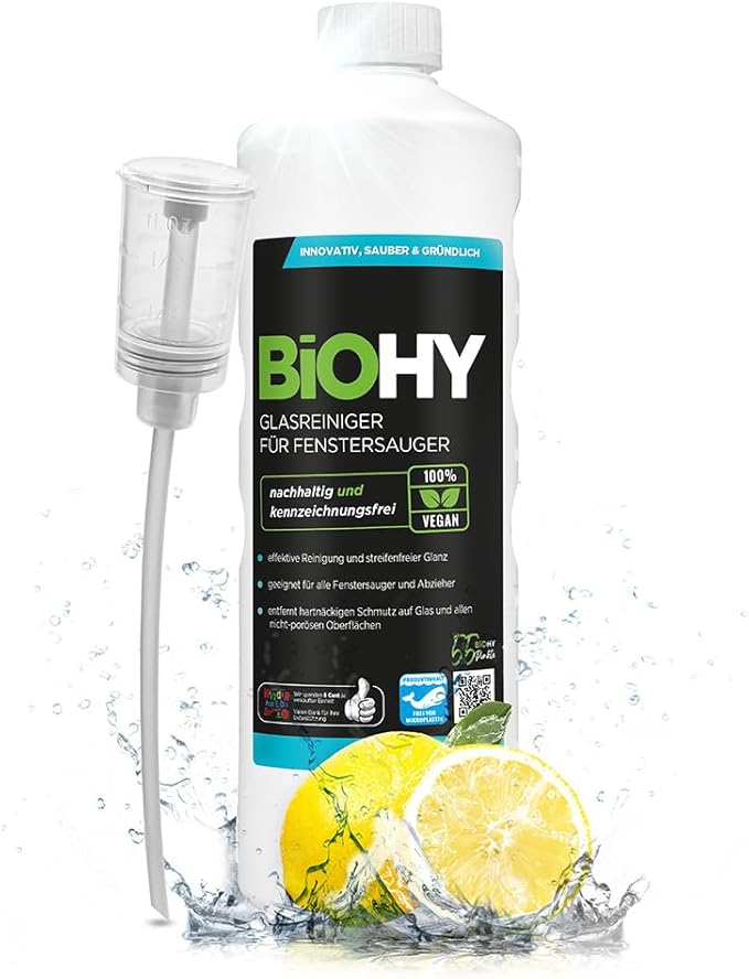 BiOHY Limpiador de vidrios para aspiradoras de ventanas
