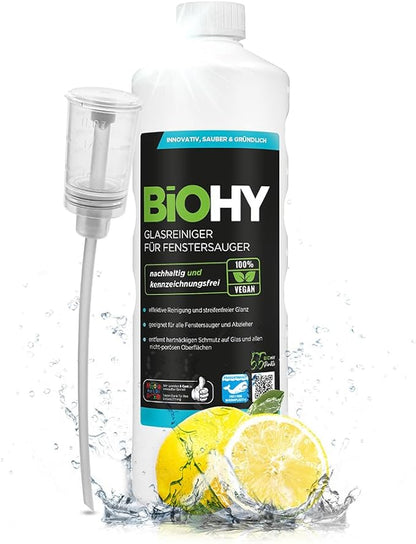 BiOHY Limpiador de vidrios para aspiradoras de ventanas