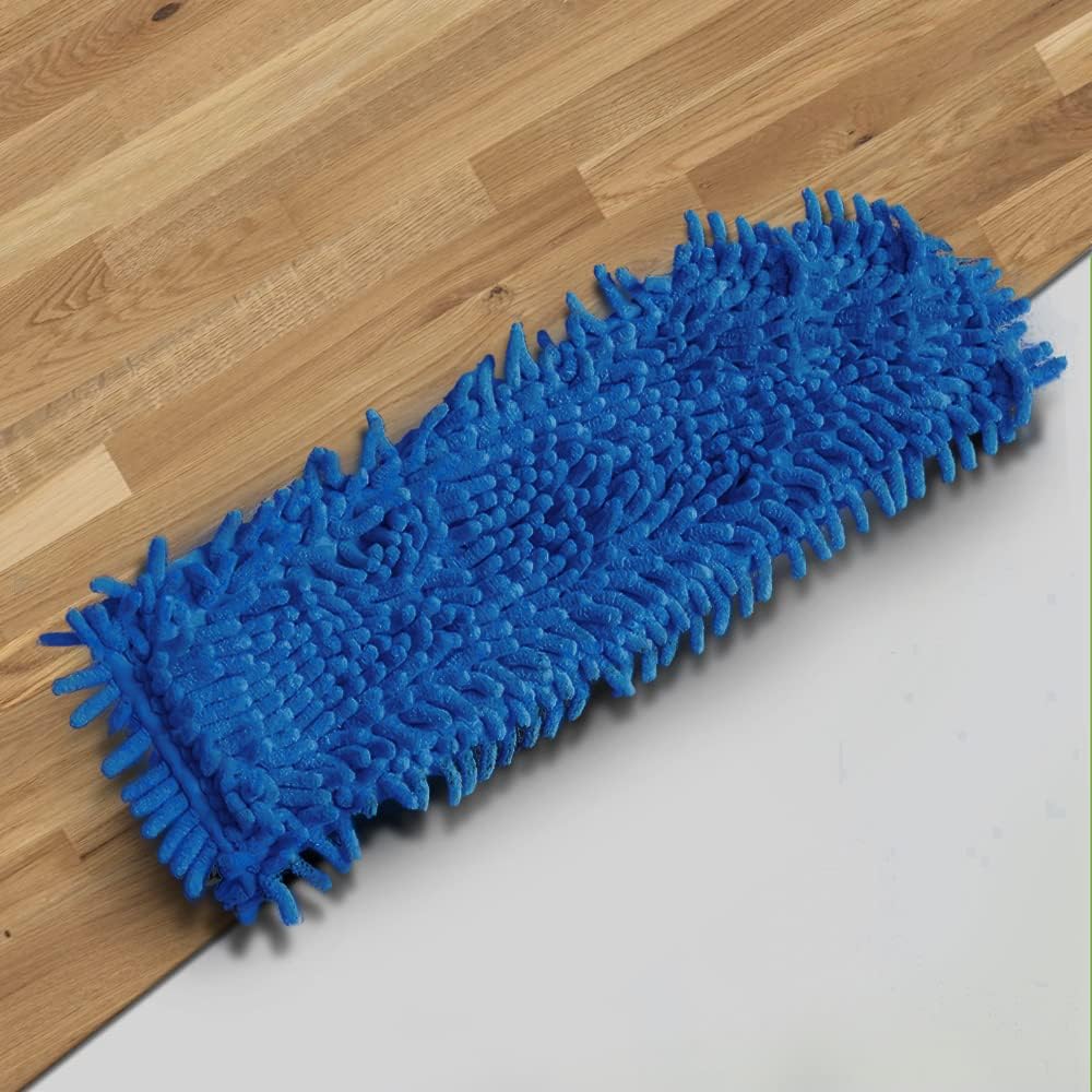 BiOHY Mopa | Mopa de chenilla | Mopa de microfibra azul 50 cm (individual) | Ideal para limpiar superficies delicadas y lisas (Mopp)