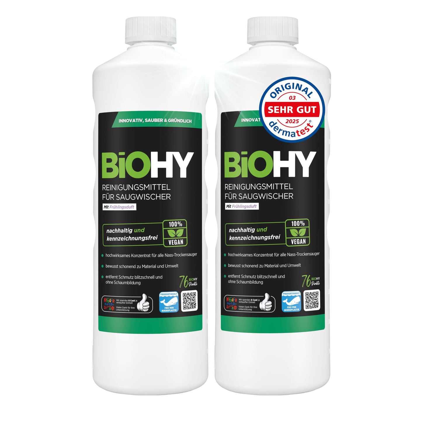 BiOHY Limpiador de suelos para todos los robots con aroma a naranja (500 ml) | Detergente concentrado para todos los robots limpiadores y aspiradores con función húmeda | Sin espuma y sin rayas | Para