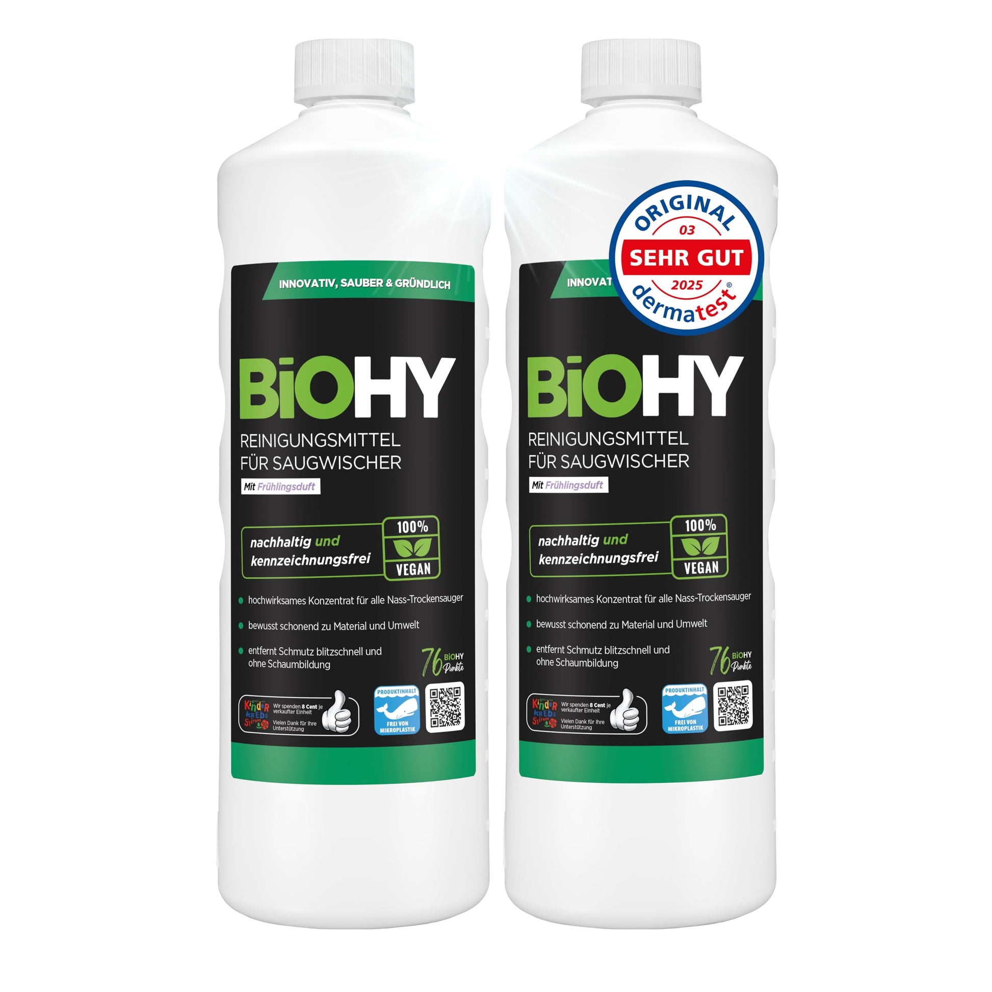 BiOHY Limpiador de suelos para todos los robots con aroma a naranja (500 ml) | Detergente concentrado para todos los robots limpiadores y aspiradores con función húmeda | Sin espuma y sin rayas | Para