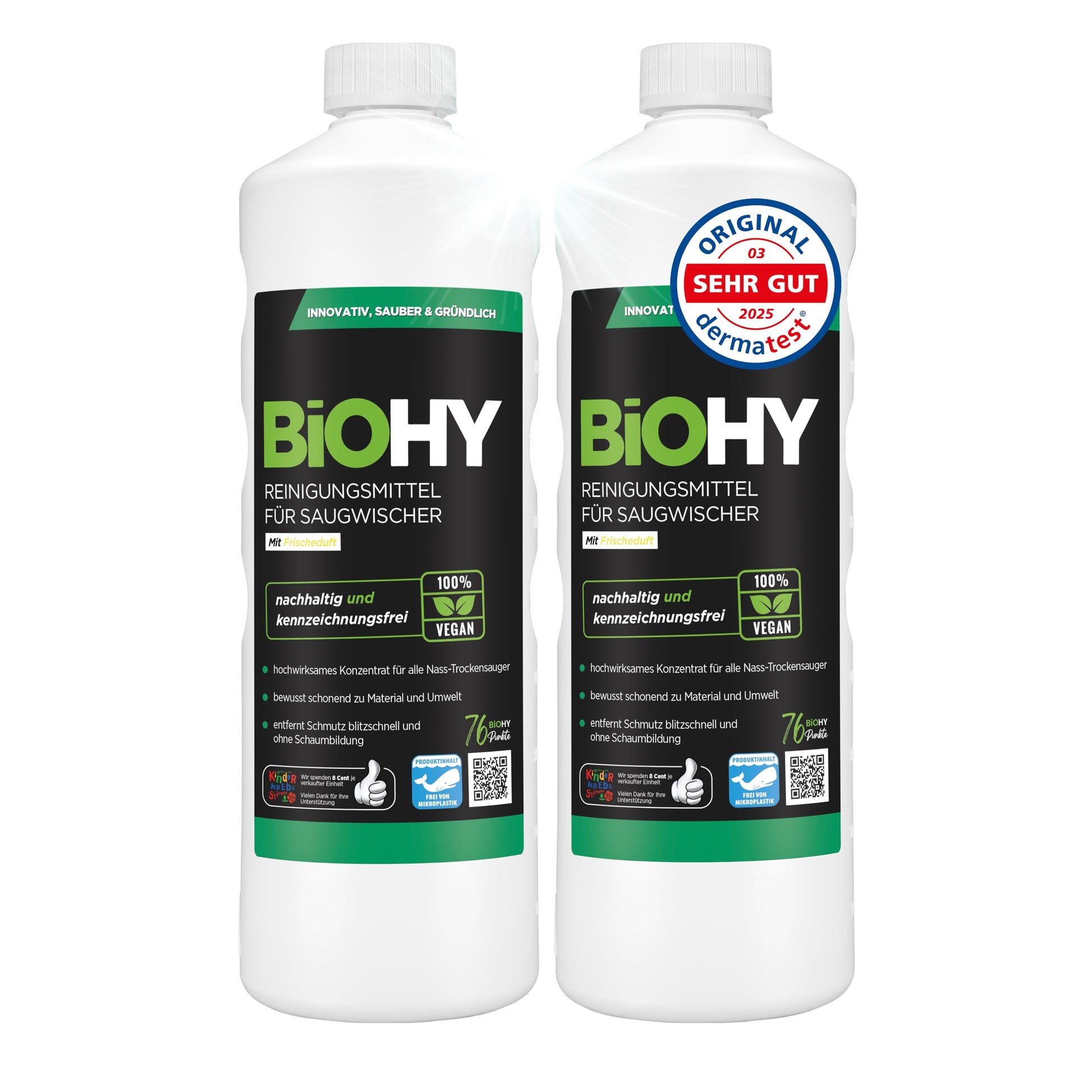 BiOHY Limpiador de suelos para todos los robots con aroma a naranja (500 ml) | Detergente concentrado para todos los robots limpiadores y aspiradores con función húmeda | Sin espuma y sin rayas | Para