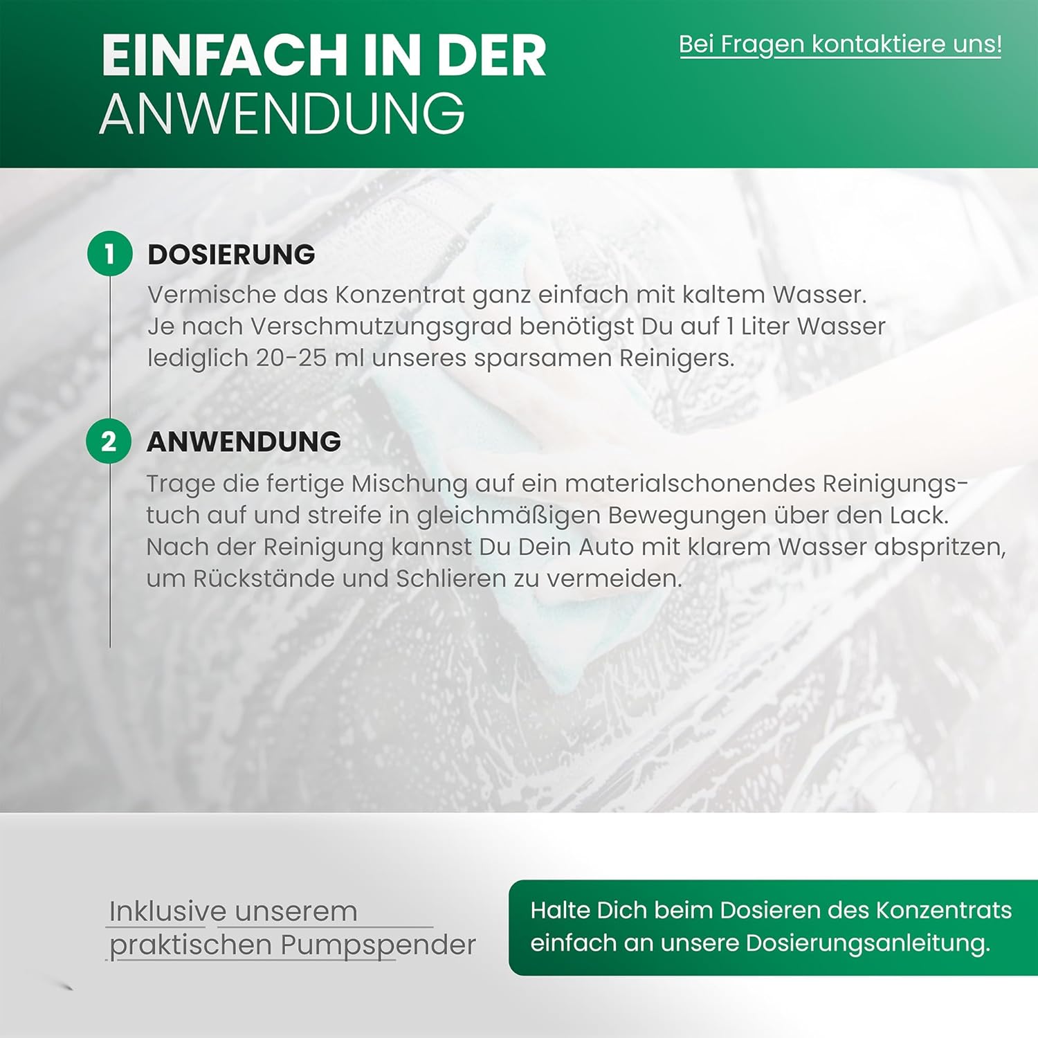 BiOHY Champú para coches (1 botella de 1 litro) | excelente poder de limpieza y formación de espuma | Produce una fragancia fresca y duradera (KFZ Autoshampoo)