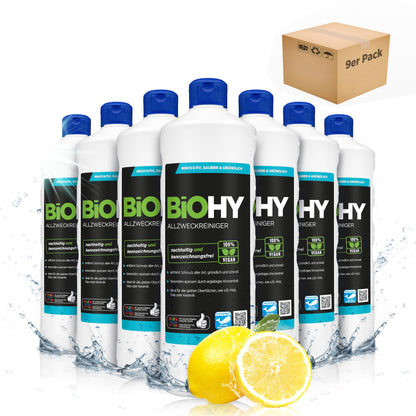 BiOHY Allesreiniger (1 Liter Fles) | Zachte professional - universele reiniger voor huishouden en auto | volledig biologisch afbreekbaar (Allzweckreiniger)