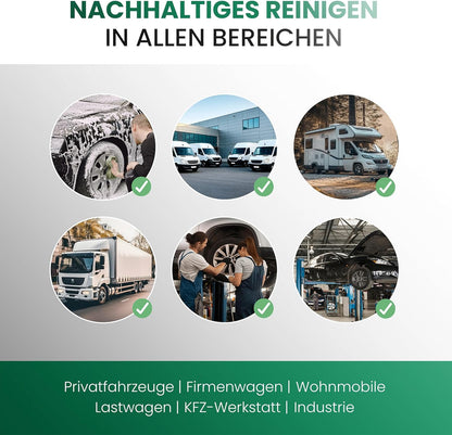 BiOHY Champú para coches (1 botella de 1 litro) | excelente poder de limpieza y formación de espuma | Produce una fragancia fresca y duradera (KFZ Autoshampoo)