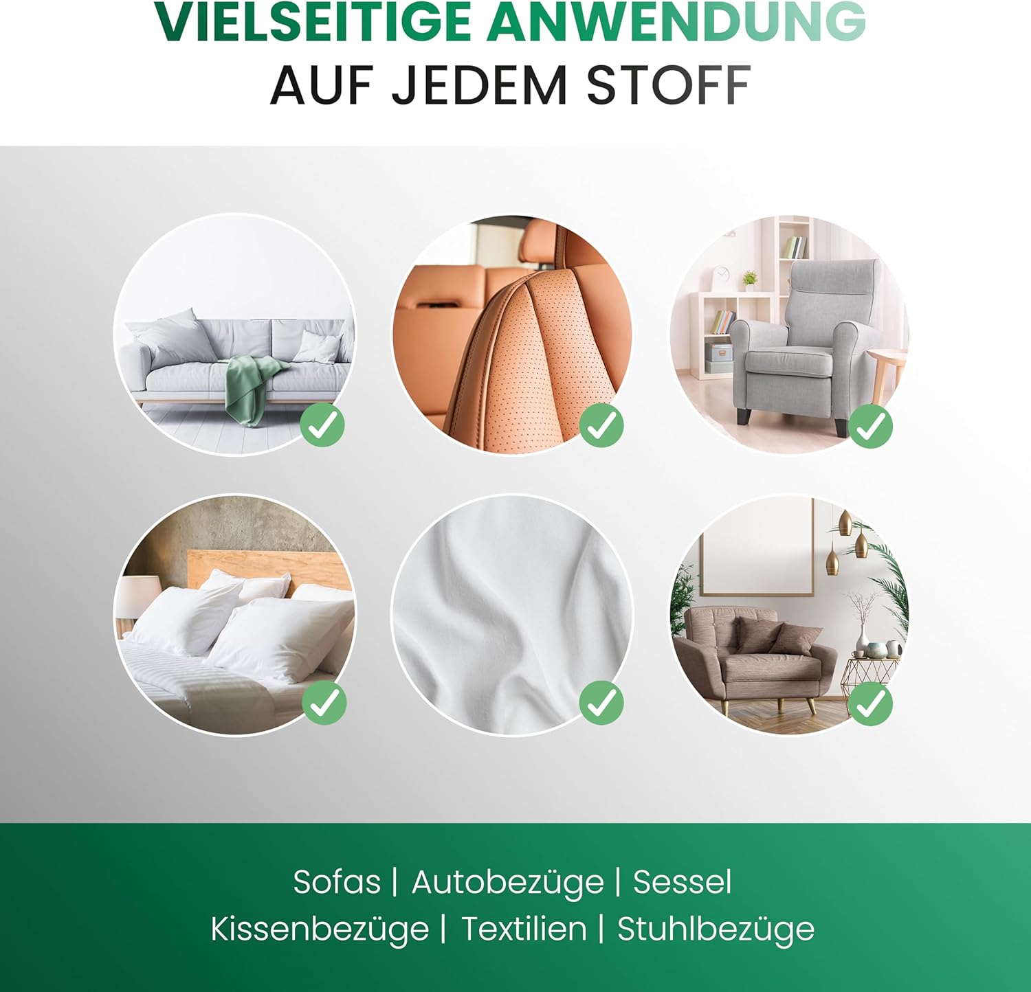 BiOHY Limpiador tapicerías (1 botella de 1 litro) | Ideal para asientos de coche, sofás, colchones, etc. | También es adecuado para las lavadoras (Polsterreiniger)