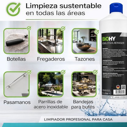 BiOHY Limpiador de acero inoxidable