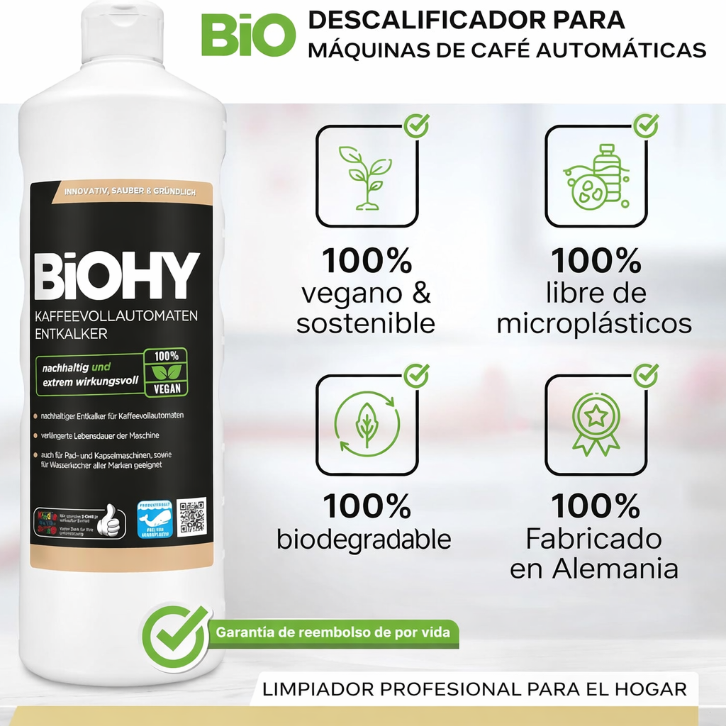 BiOHY Descalcificador de cafetera