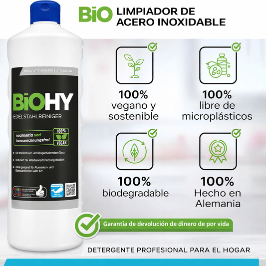 BiOHY Limpiador de acero inoxidable